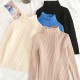 Children's high-neck sweater  Thickened knit underlay  Autumn and winter sweater wholesale