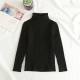 Children's high-neck sweater  Thickened knit underlay  Autumn and winter sweater wholesale