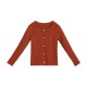 Весенний свитер для девочек    Длинные рукава хлопчатобумажная куртка однорядная трикотажная рубашка круглый воротник 