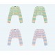 Rainbow color hole short sweater Women's sweater pullover round neck coat