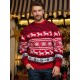 European and American Sweaters New Couples Men's and women's Christmas sweater Round neck elk jacquard long-sleeved sweater