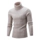 Men's sweater long-sleeved thin style Autumn and winter new high-neck bottom sweater
