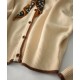 Spring and Autumn Knitted Cardigan Women's Sweater Bottom Shirt New Silk Scarf Lace Up Top Coat