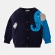  Осенний свитер для детей Мальчики Трикотажная рубашка Мультфильм Слон 