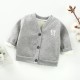 Толстый плюшевый весенний и осенний детский трикотажный свитер Детская куртка с длинными рукавами 